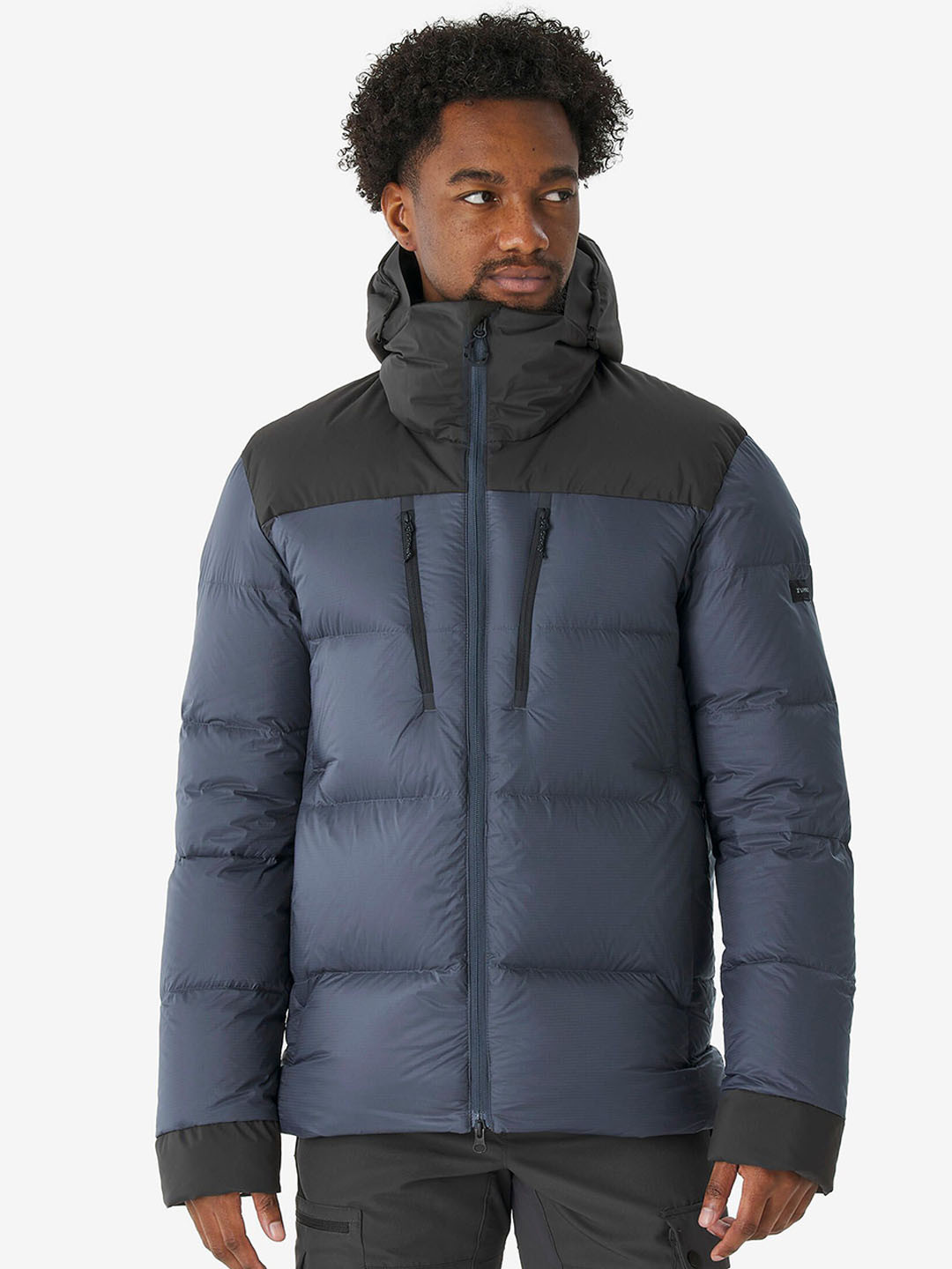 Decathlon FORCLAZ Men Grey Lightweight Packable Down Jacket Upto -20deg C