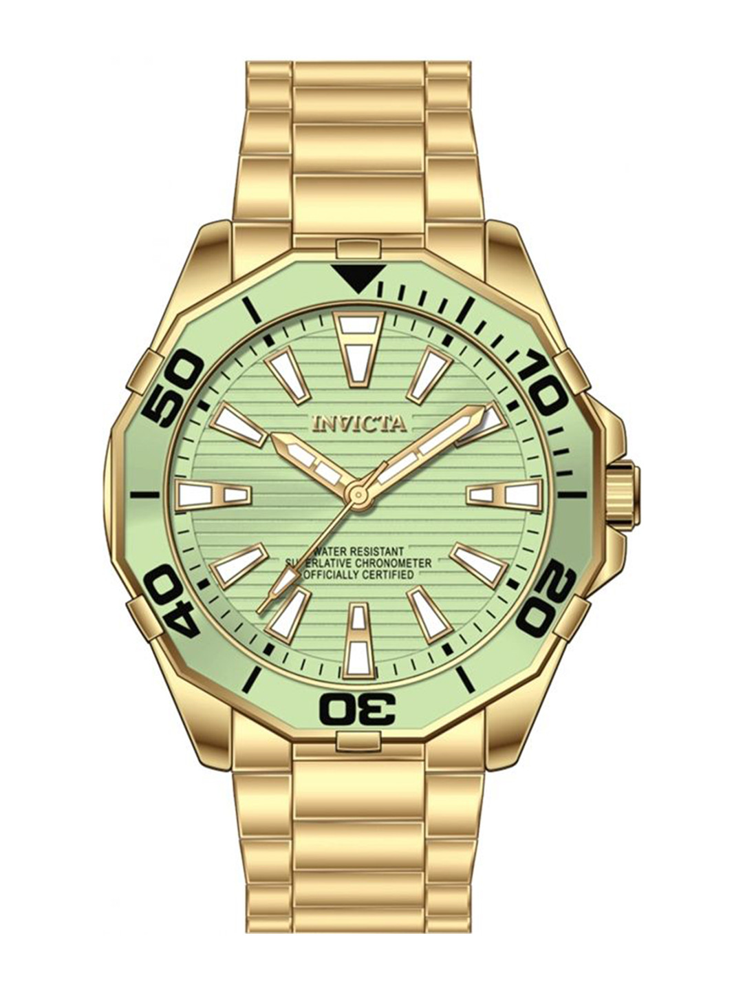 Invicta Men Round Dial & Stainless Steel Bracelet Style Straps Analogue Watch 69240