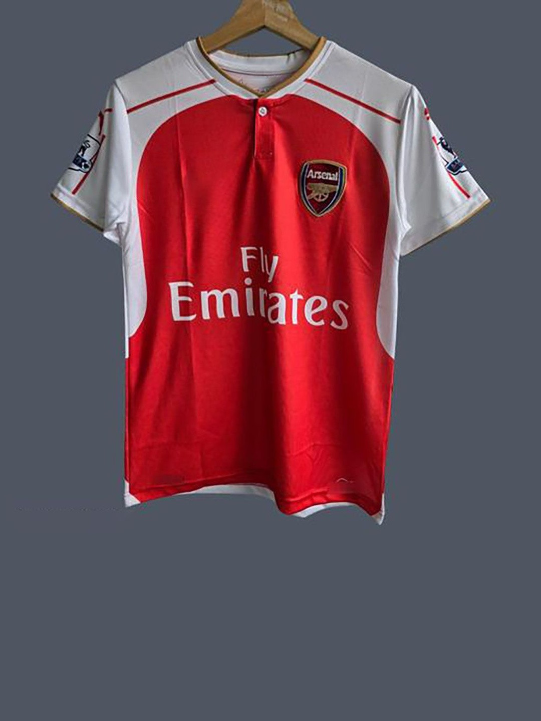 dostitch Boys Red Arsenal Home Football Jersey Tshirt & Shorts Set