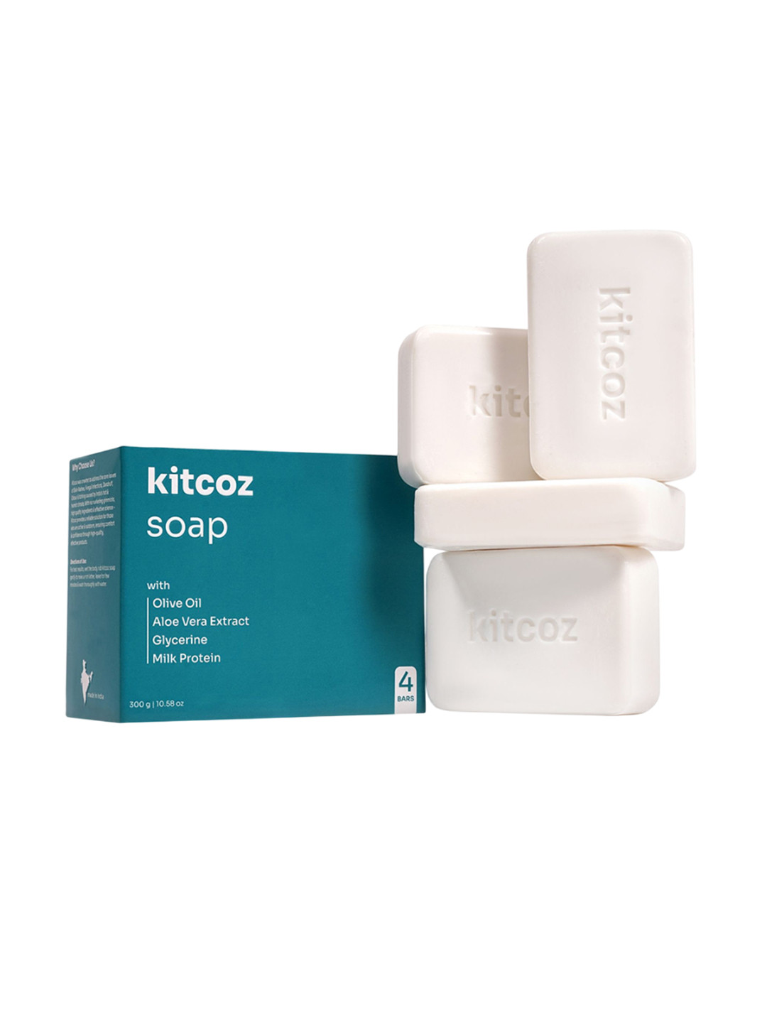 Kitcoz Set Of 4 Anti Fungal & Anti Bacterial Soaps - 75 g Each