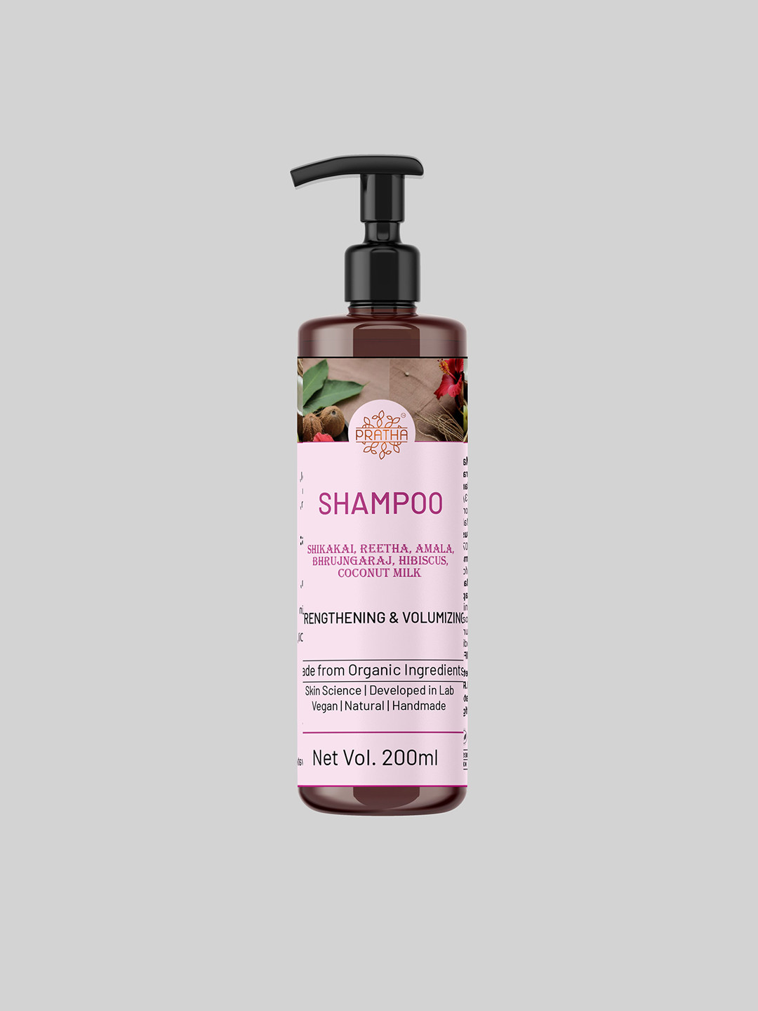 Pratha Shampoo Enriched With Shikakai, Reetha & Amala - 200 ml