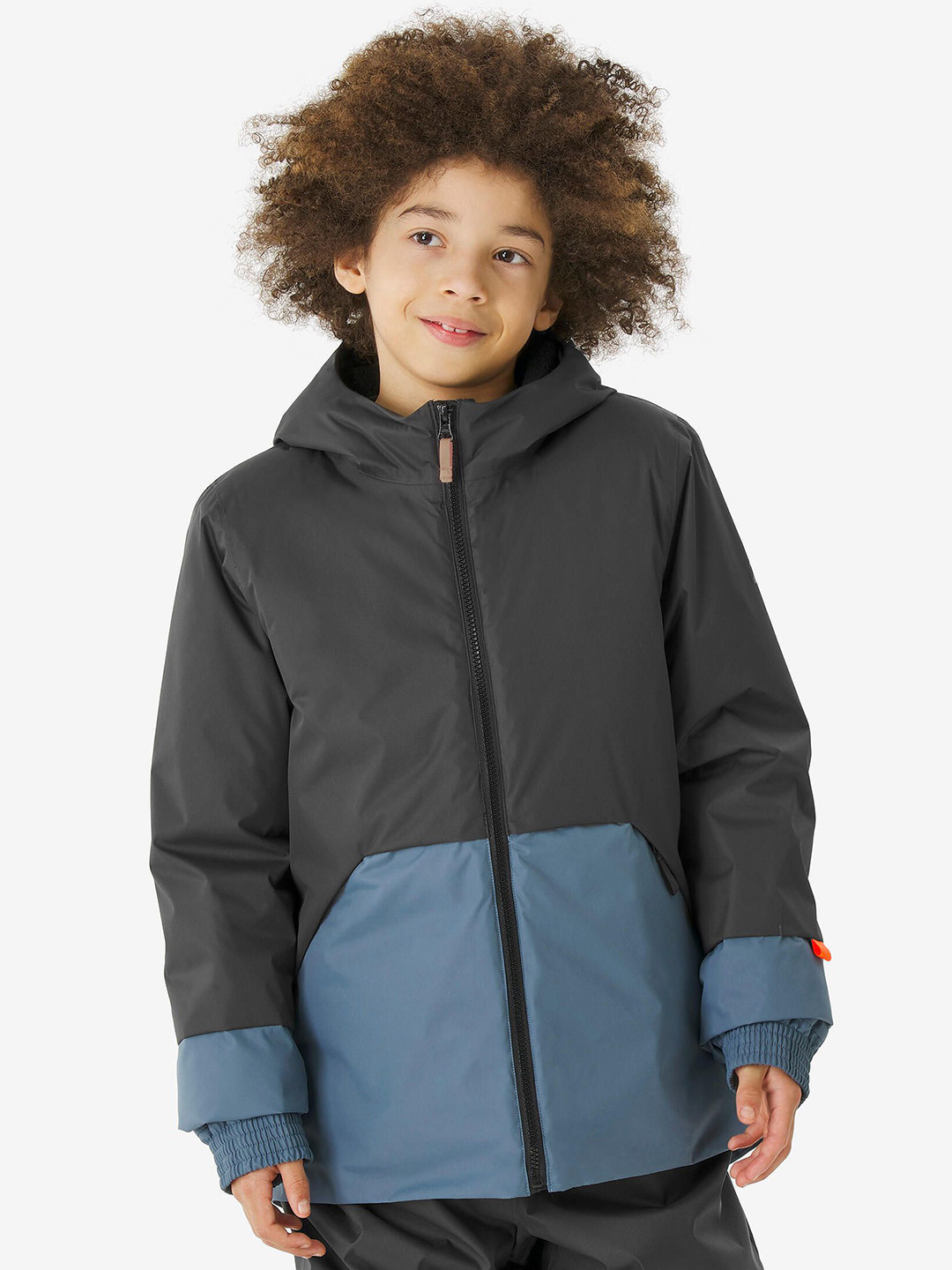 Decathlon WEDZE Kid's Blue and Grey Warm Ski Jacket