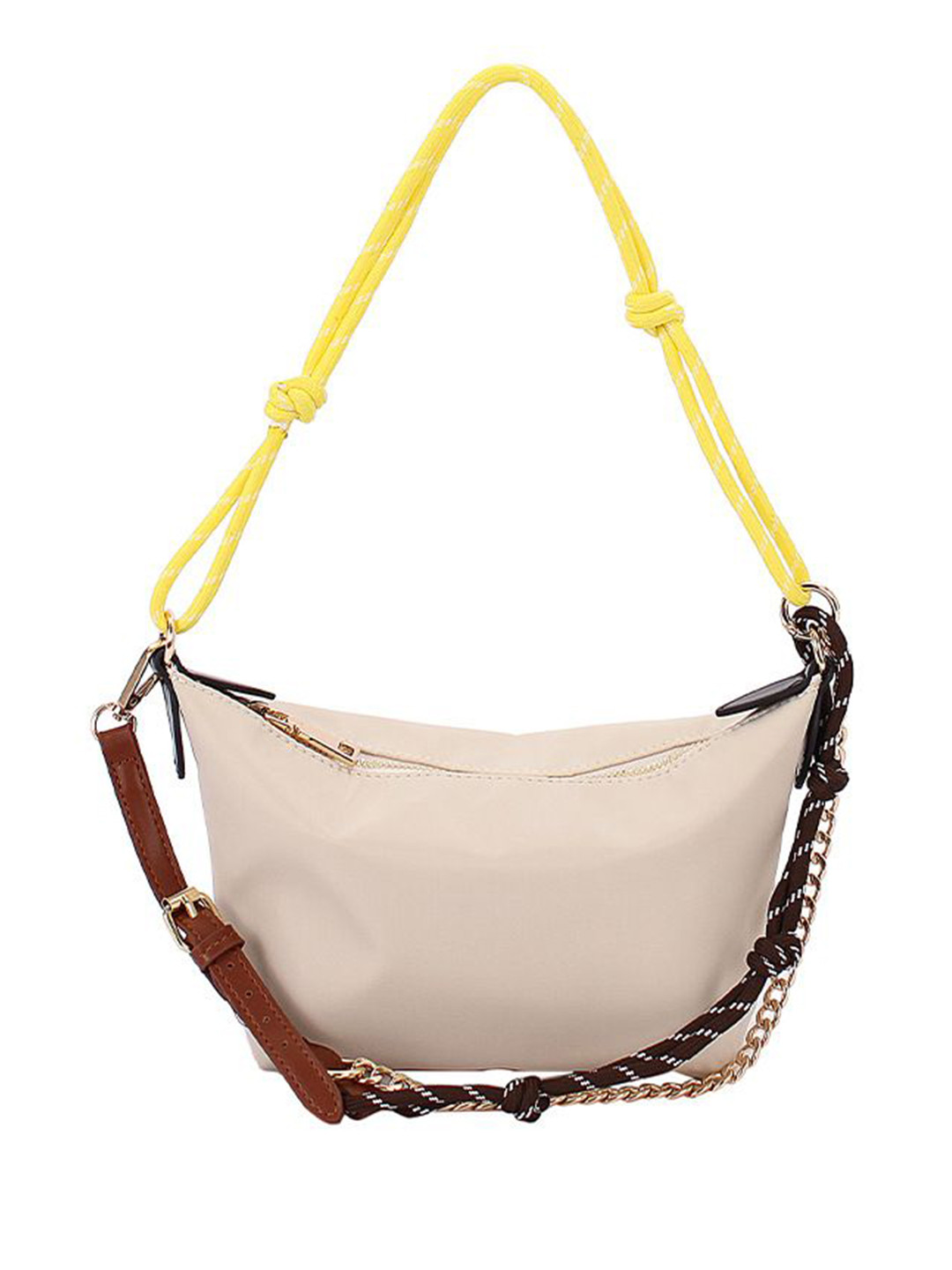 Mast & Harbour Men Solid Half Moon Satchel Bag