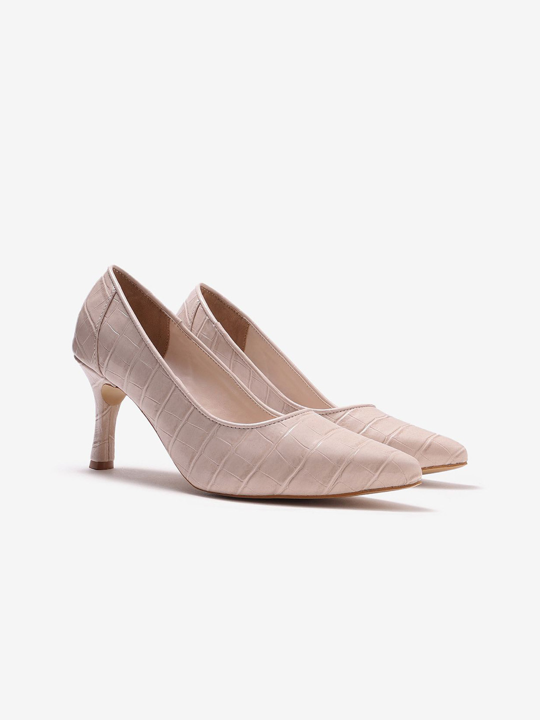 Pair ie Tales Women Pointed Toe Leather Kitten Heel Pumps