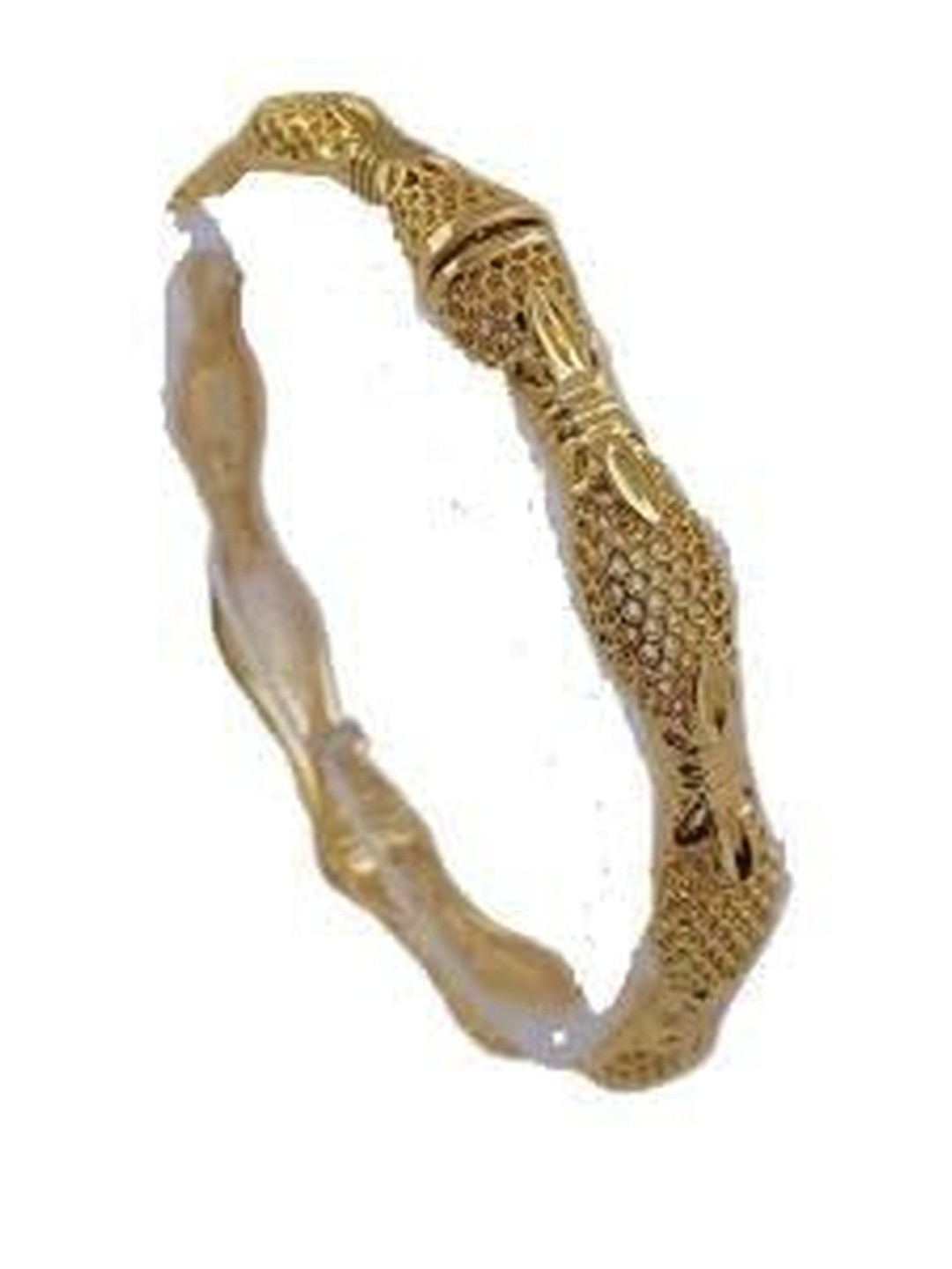 Moneekar Jewels Gold-Plated & Gold Glass Bangles