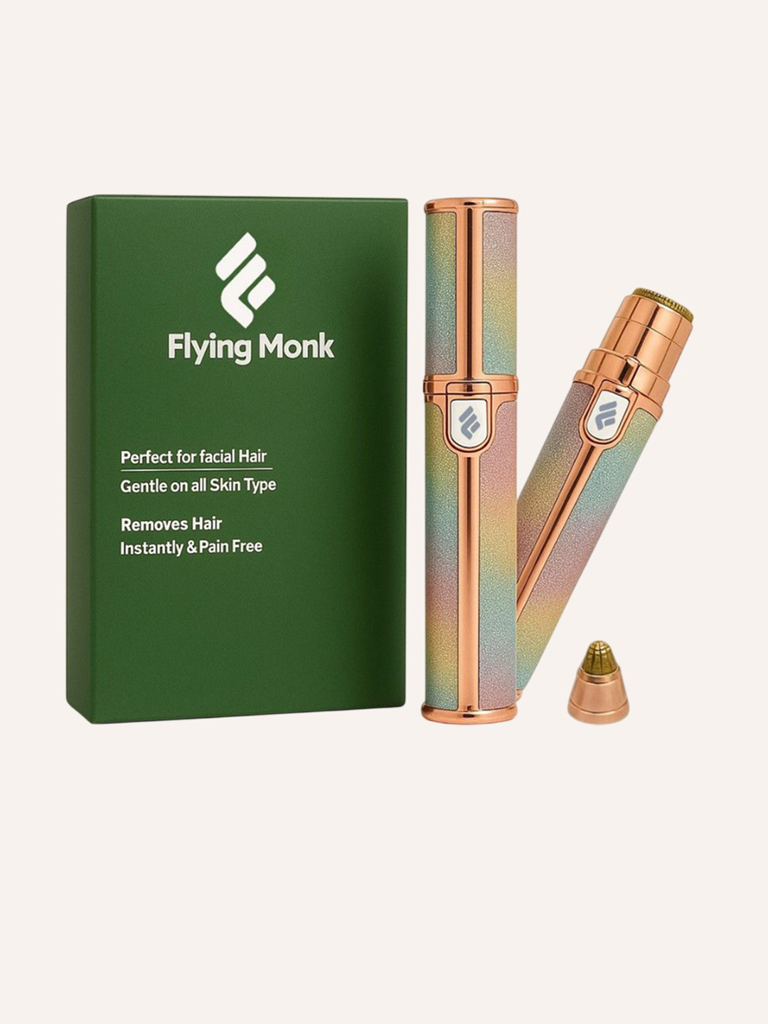 Flying Monk Women 2 in 1 Facial & Eyebrow Hair Remover Shaver