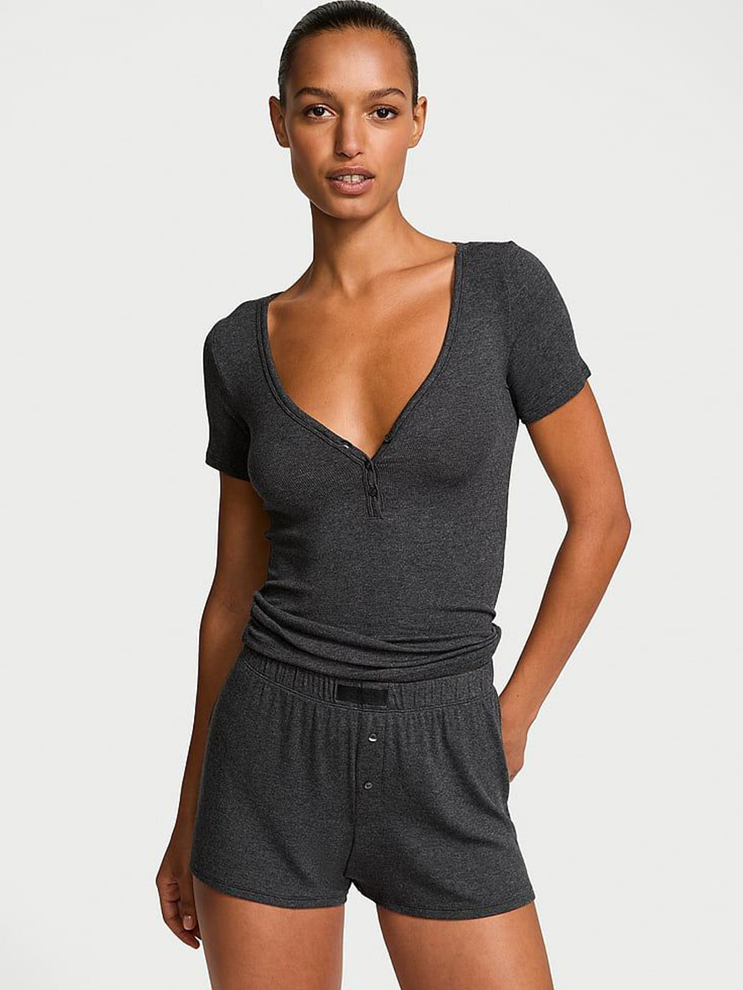 Victoria's Secret V-Neck T-shirt & Shorts