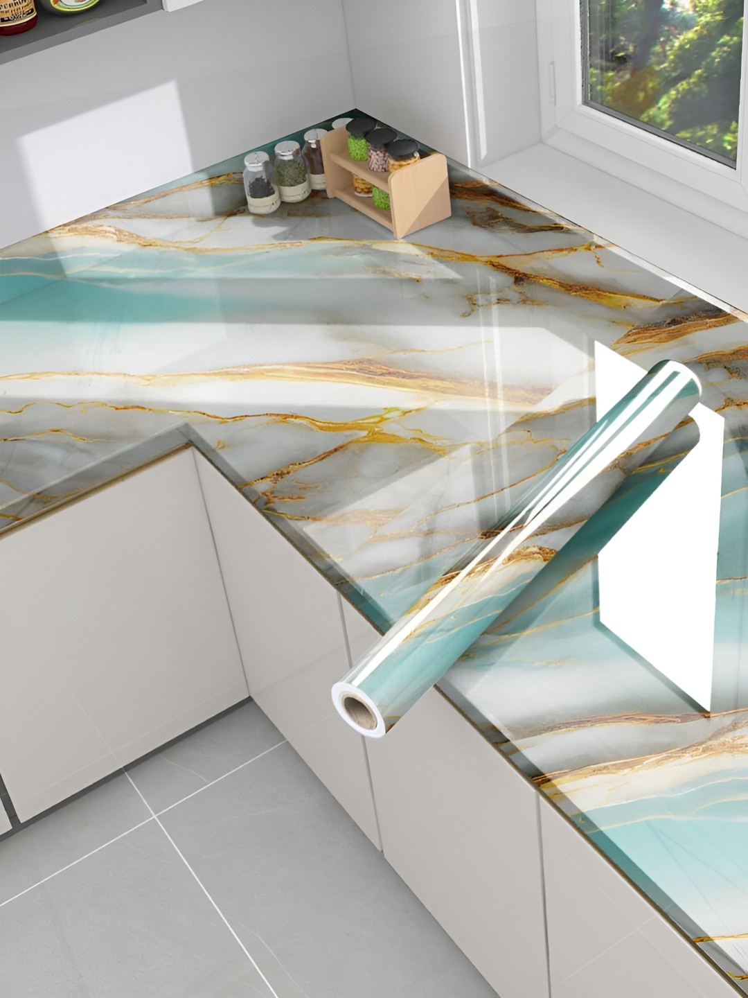 Aura Multicoloured Single Piece Paper Abstract Wall Paintings