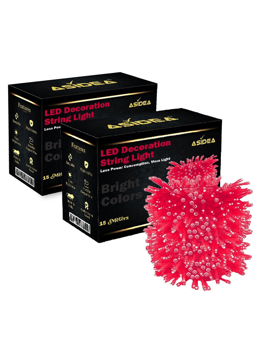 ASIDEA Set Of 2 String Diwali Light For Home Decoration, 15 Meter