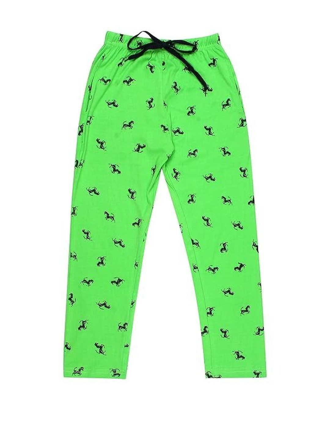 Fasha Girls Multi Colored Set Of 2 Printed Cotton Slim-Fit Ankle-Length Lowers