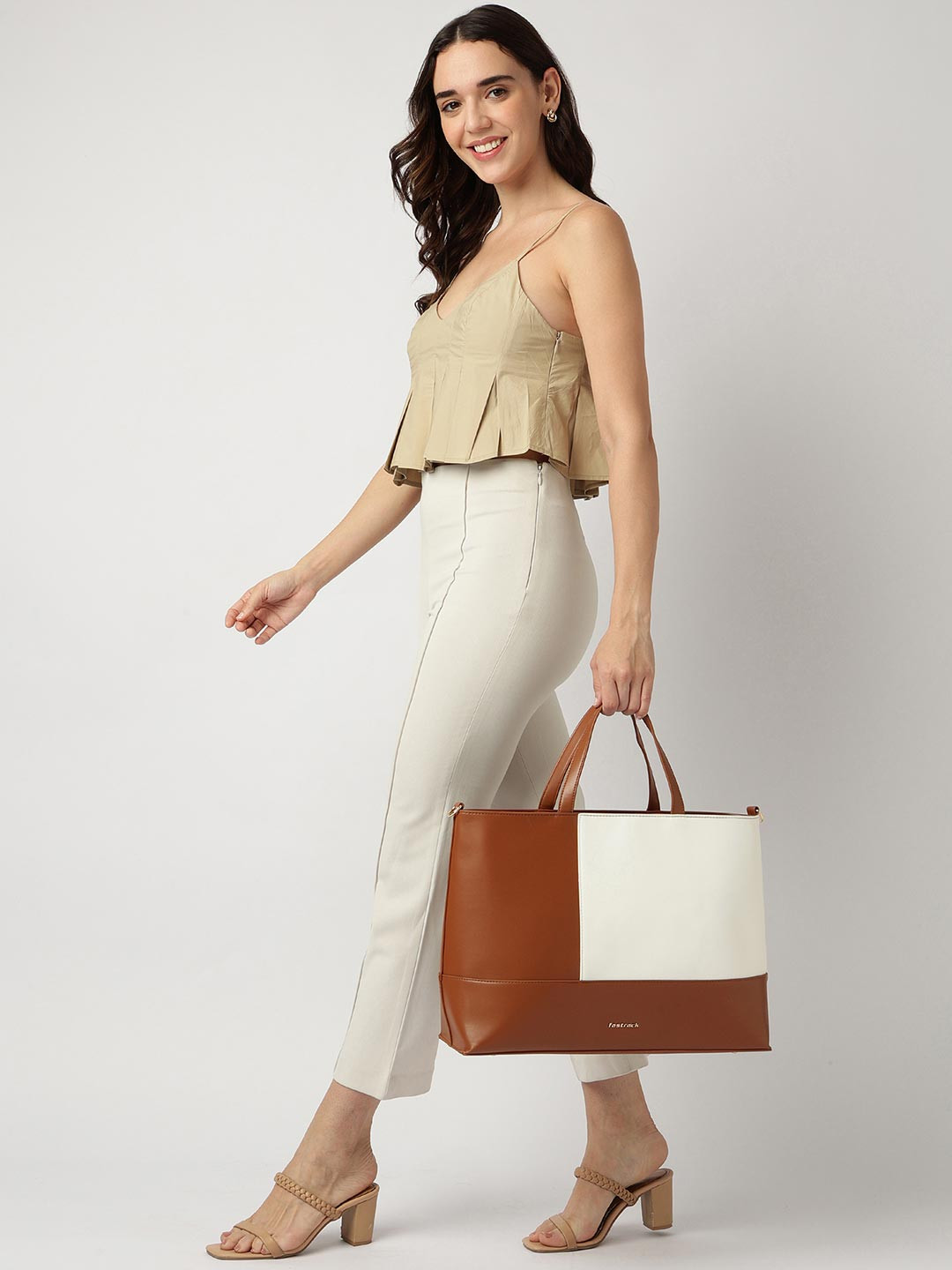 Fastrack Women ColourPop Laptop Tote Bag