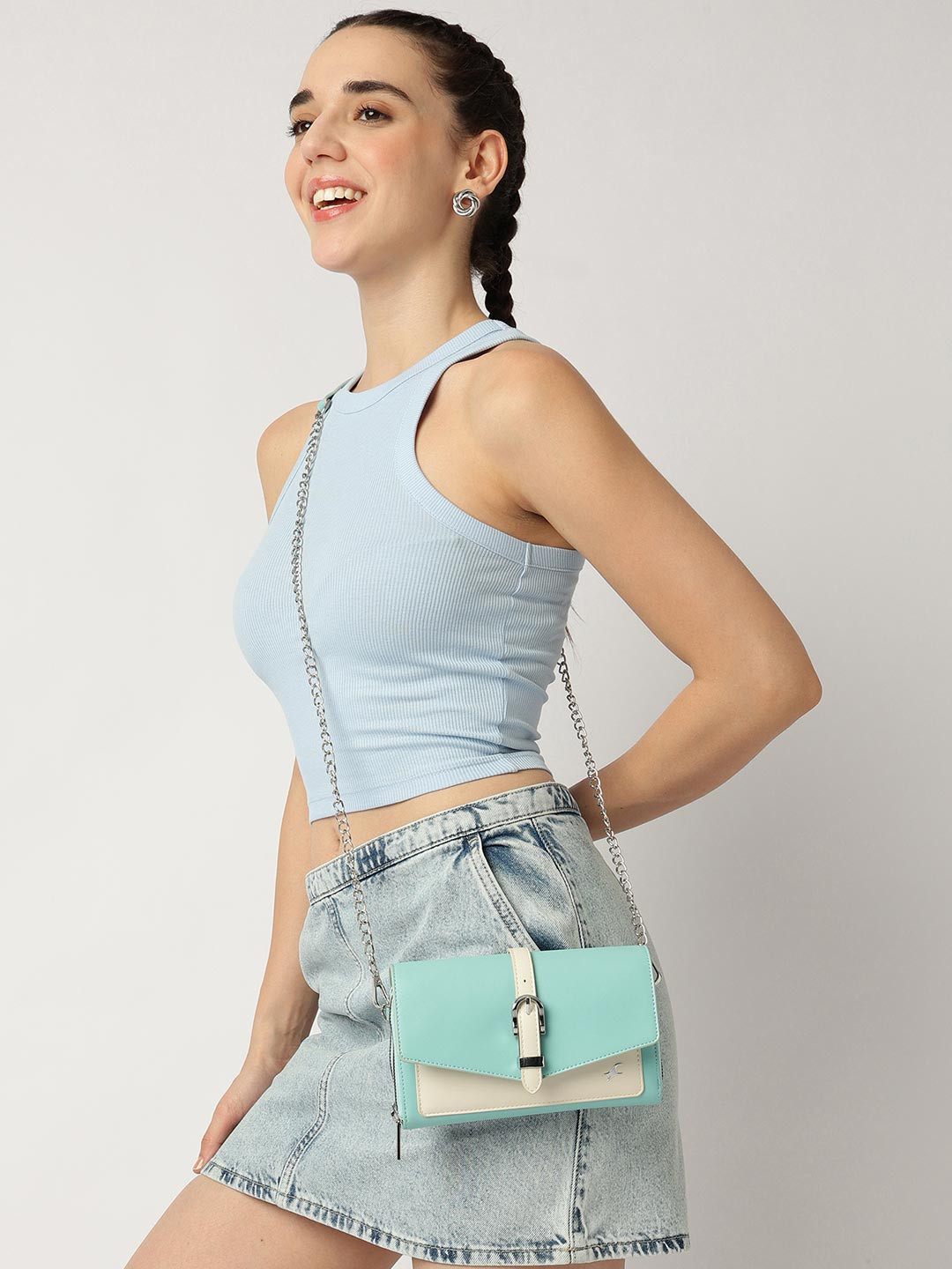 Fastrack Women Colourblocked Structured Sling Bag