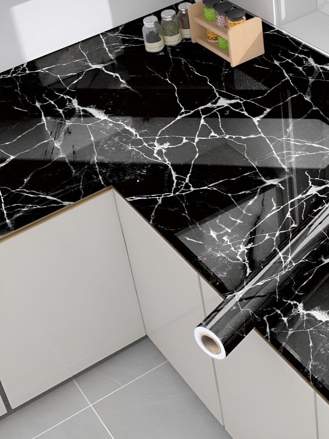 Aura Multicoloured Single Piece Paper Adhesive Wallpaper