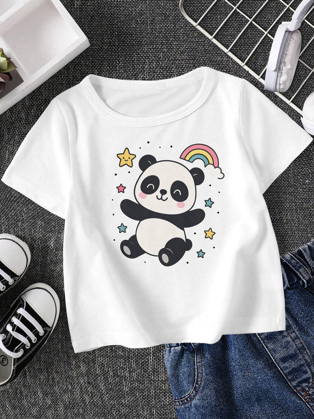 FIONAA TRENDZ Kids Kung Fu Panda Printed Pure Cotton T-shirt