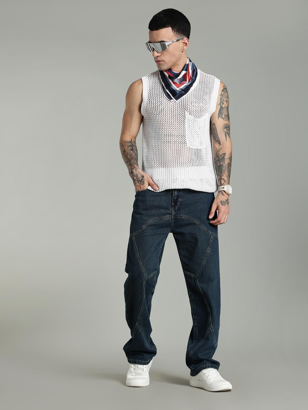 FOUL CHILD Men Baggy Fit High-Rise Jeans
