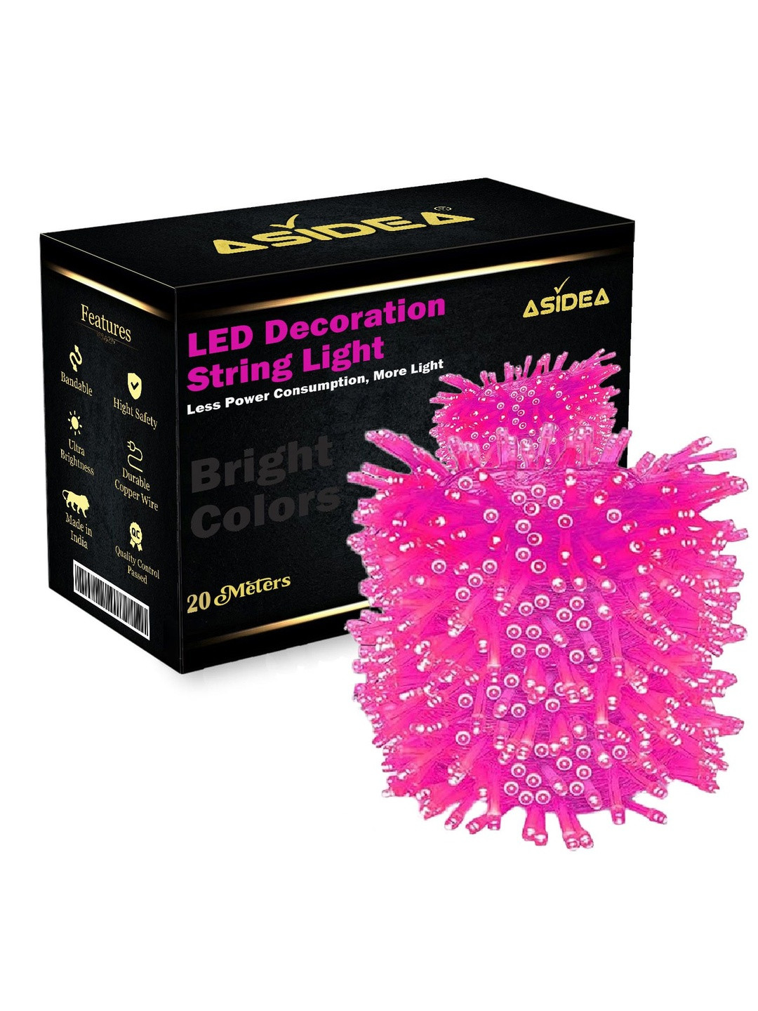 ASIDEA Synthetic Material Durable 15 Meter String Lights