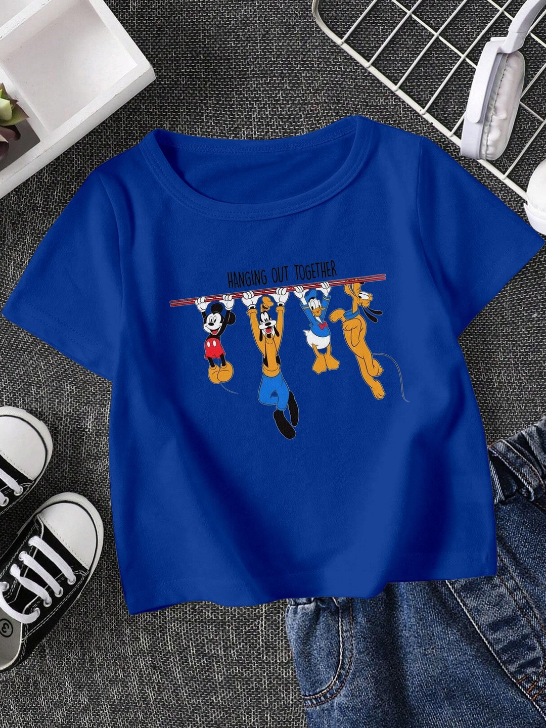 FIONAA TRENDZ Kids Mickey & Friends Printed Cotton T-shirt