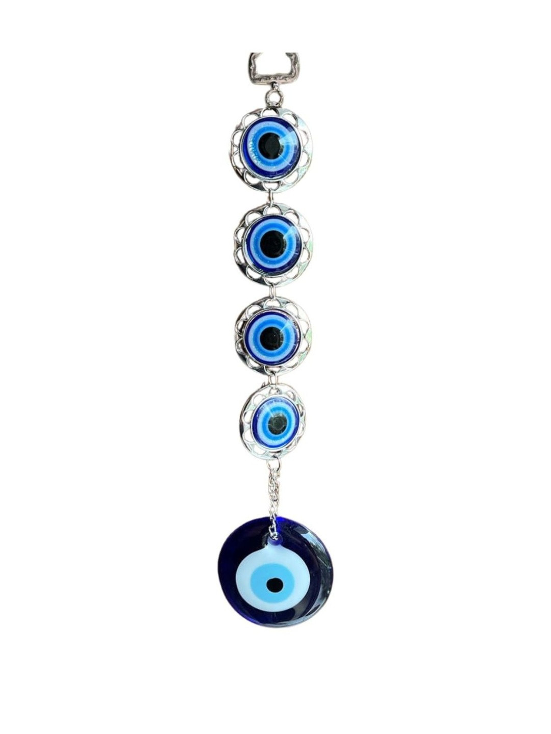 BLUE BEADS 4 Beads Evil Eye Wall & Door Hanging.