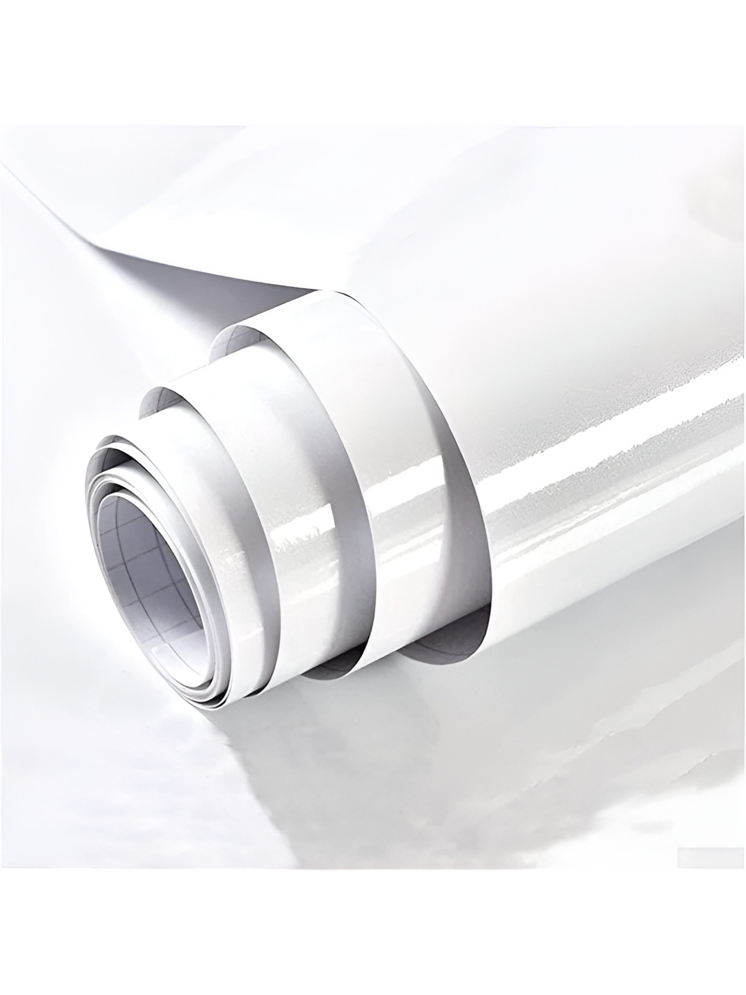Aura White Adhesive Wallpaper
