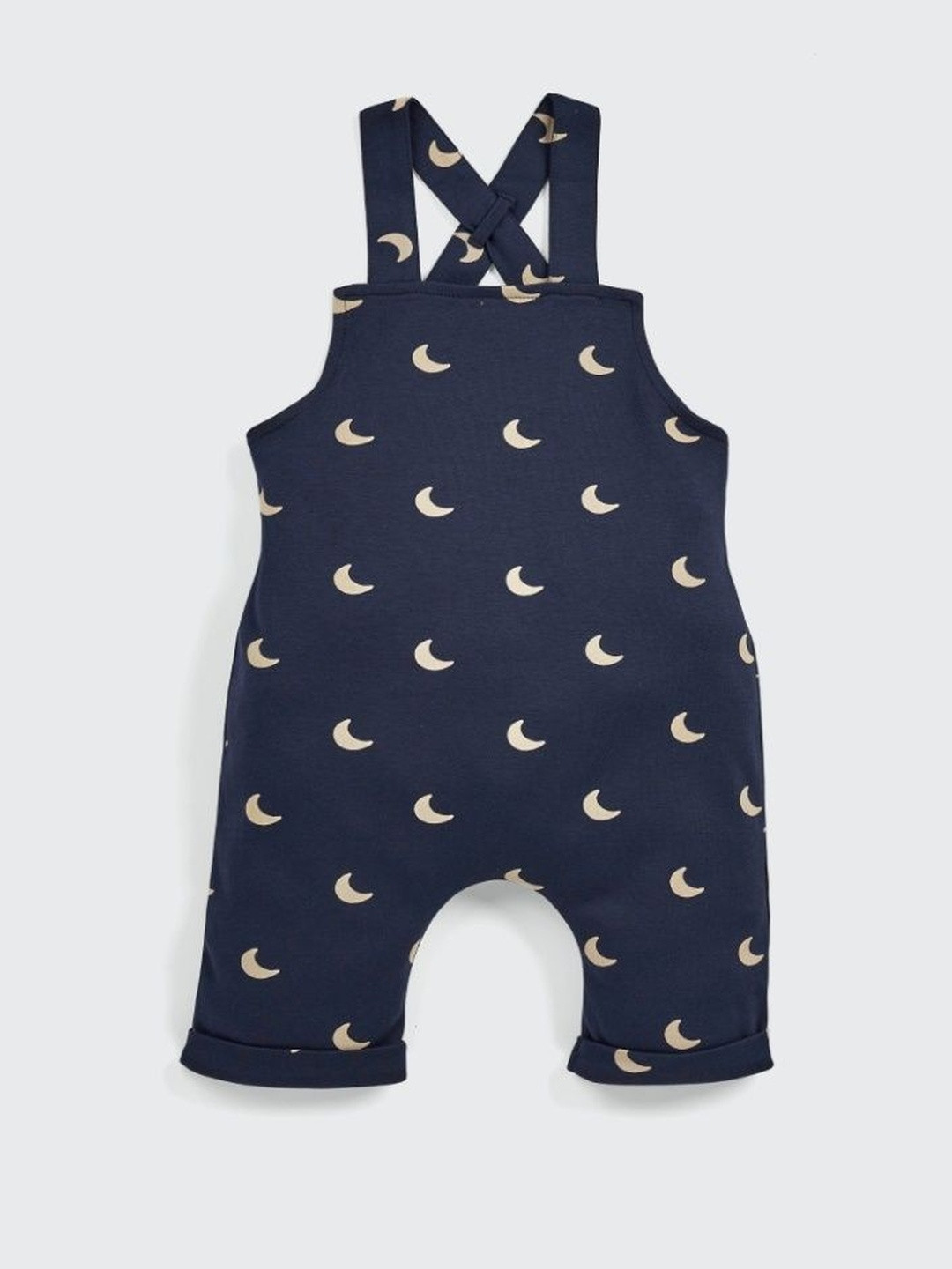SPROG COLLECTION Kids Moon Printed Organic Cotton Dungaree