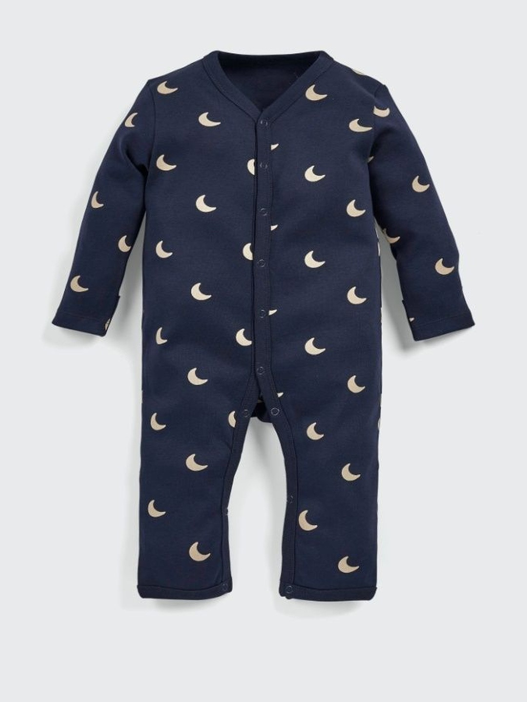 SPROG COLLECTION Unisex Kids Half Moon Printed Sleepsuit