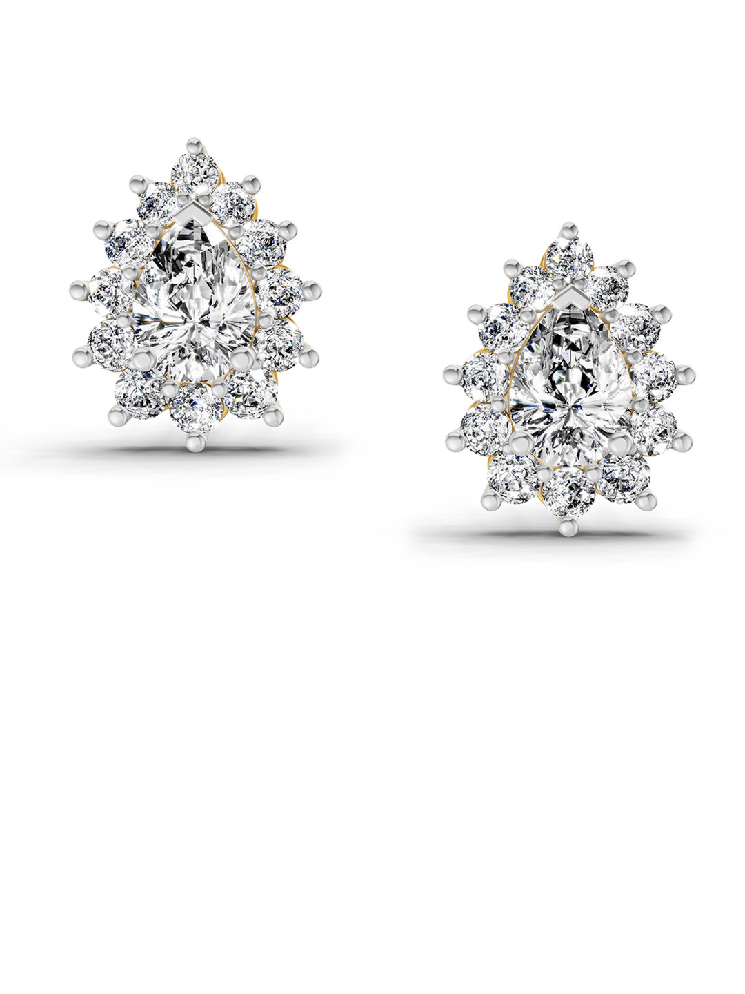 Sparkles 14KT Gold Earrings With 1.67 Carat Lab Grown Diamonds- 2.89 g
