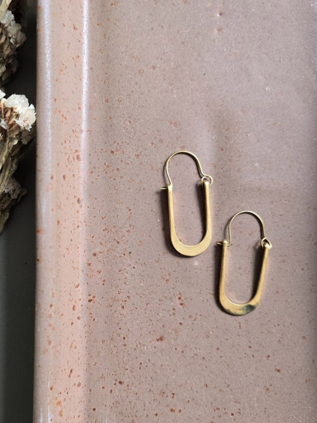 Studio Anviksha Oval Shaped Hoop Earrings