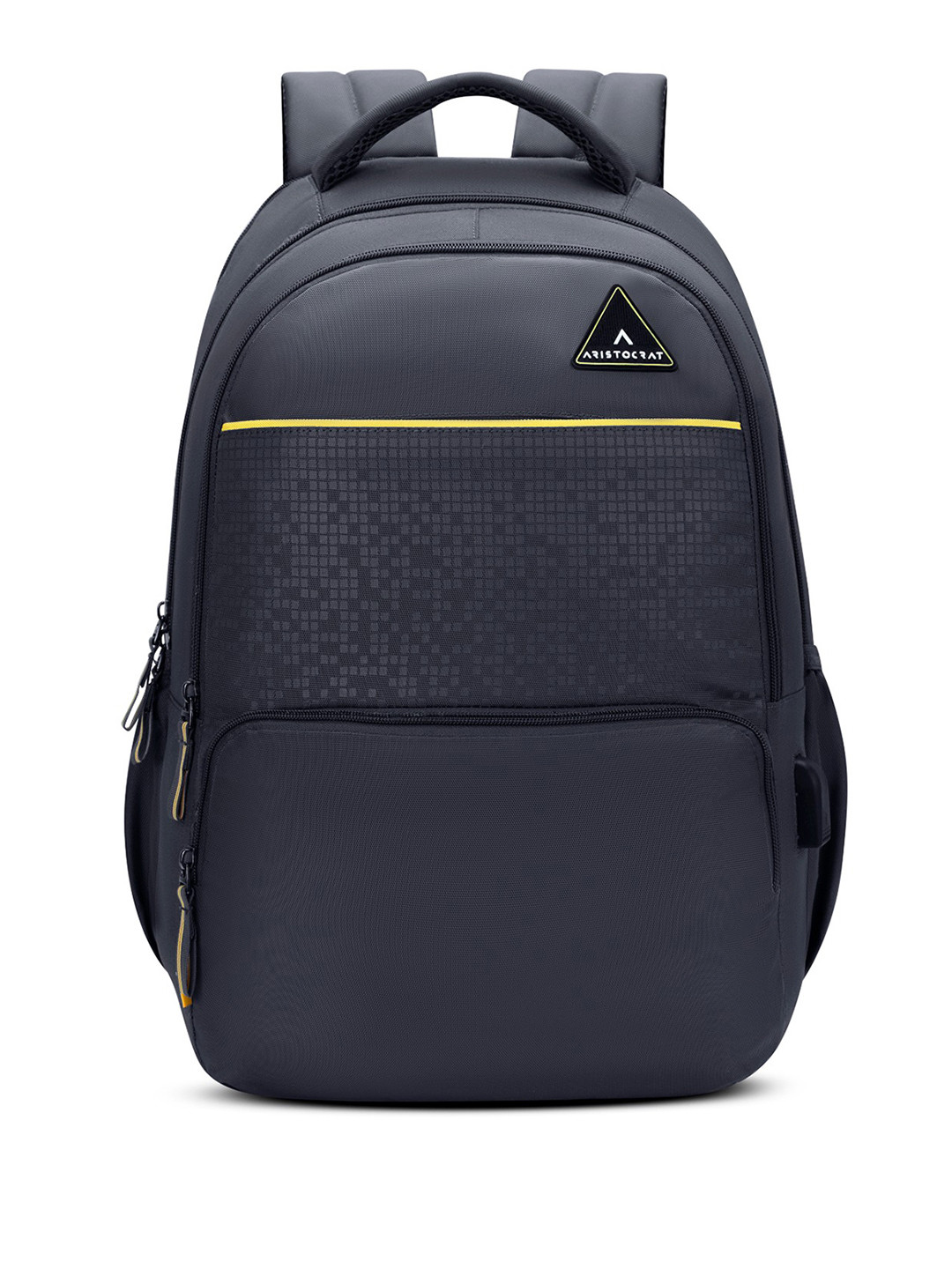 Aristocrat Unisex Grey Knockout Plus 17 Inch Compatible Laptop Backpack- 35L