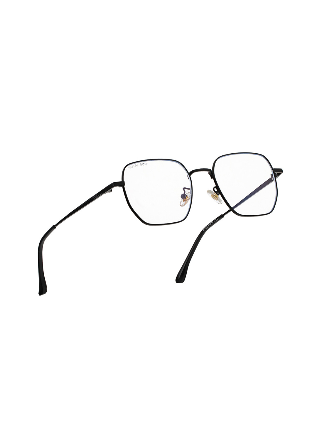 ROYAL SON Unisex Black Full Rim Round Frames C1-Black