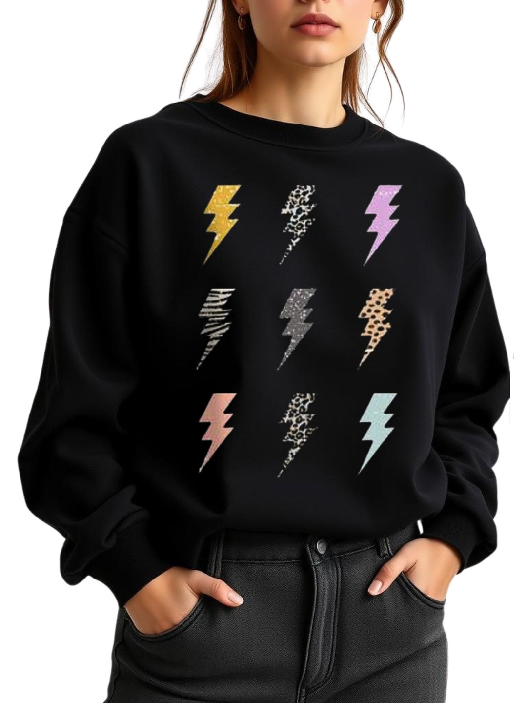 SALUJA FABRICS Women Dry Fit Printed Cotton Sweatshirt