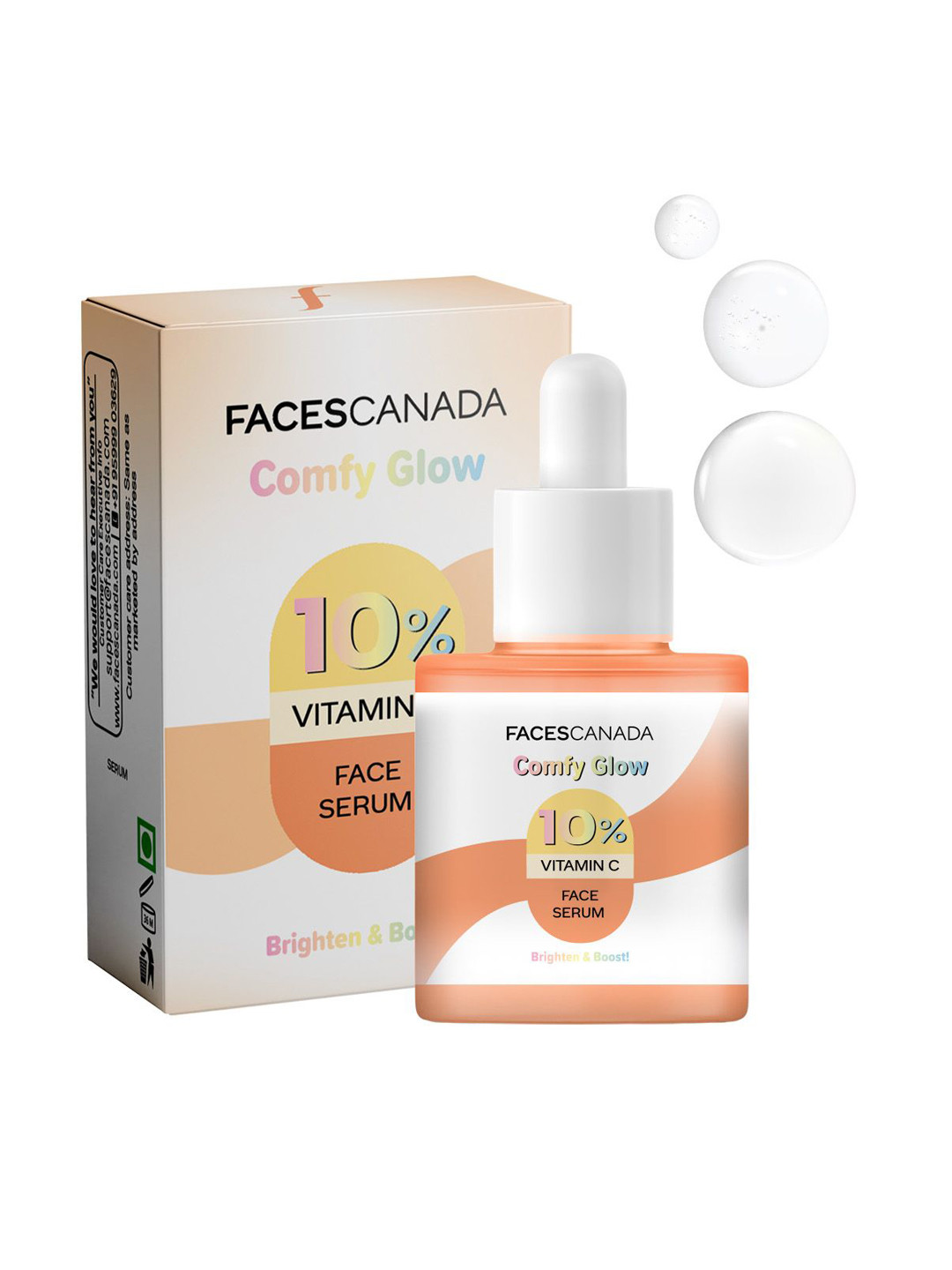 FACES CANADA Comfy Glow 10% Vitamin C Face Serum - 15 ml