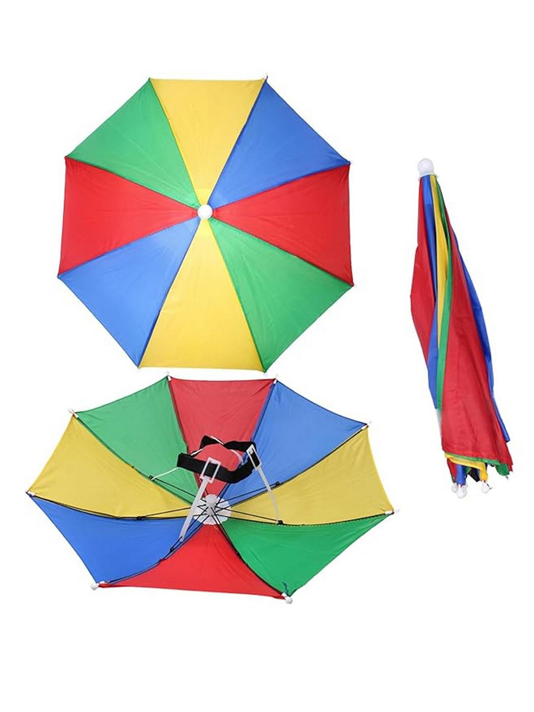Infispace Colourblocked Manual Non-Foldable Umbrella