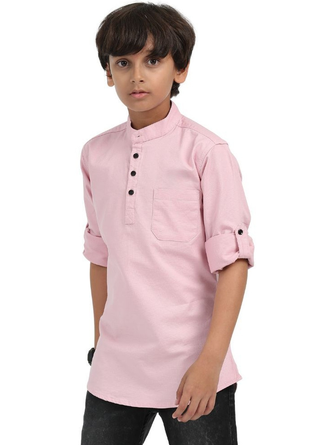 Rocket Science Kids-Boys Pink Kurtas