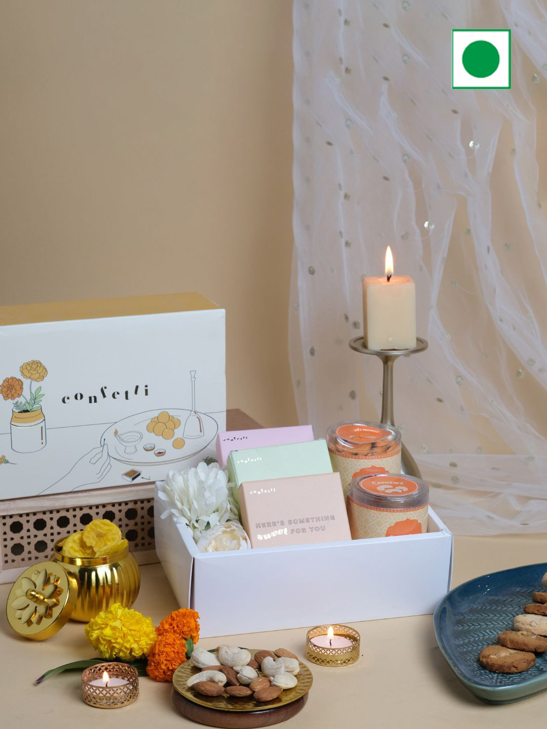 Confetti Gifts Set Of 5 Healthy Snack & Cookies Assorted Gift