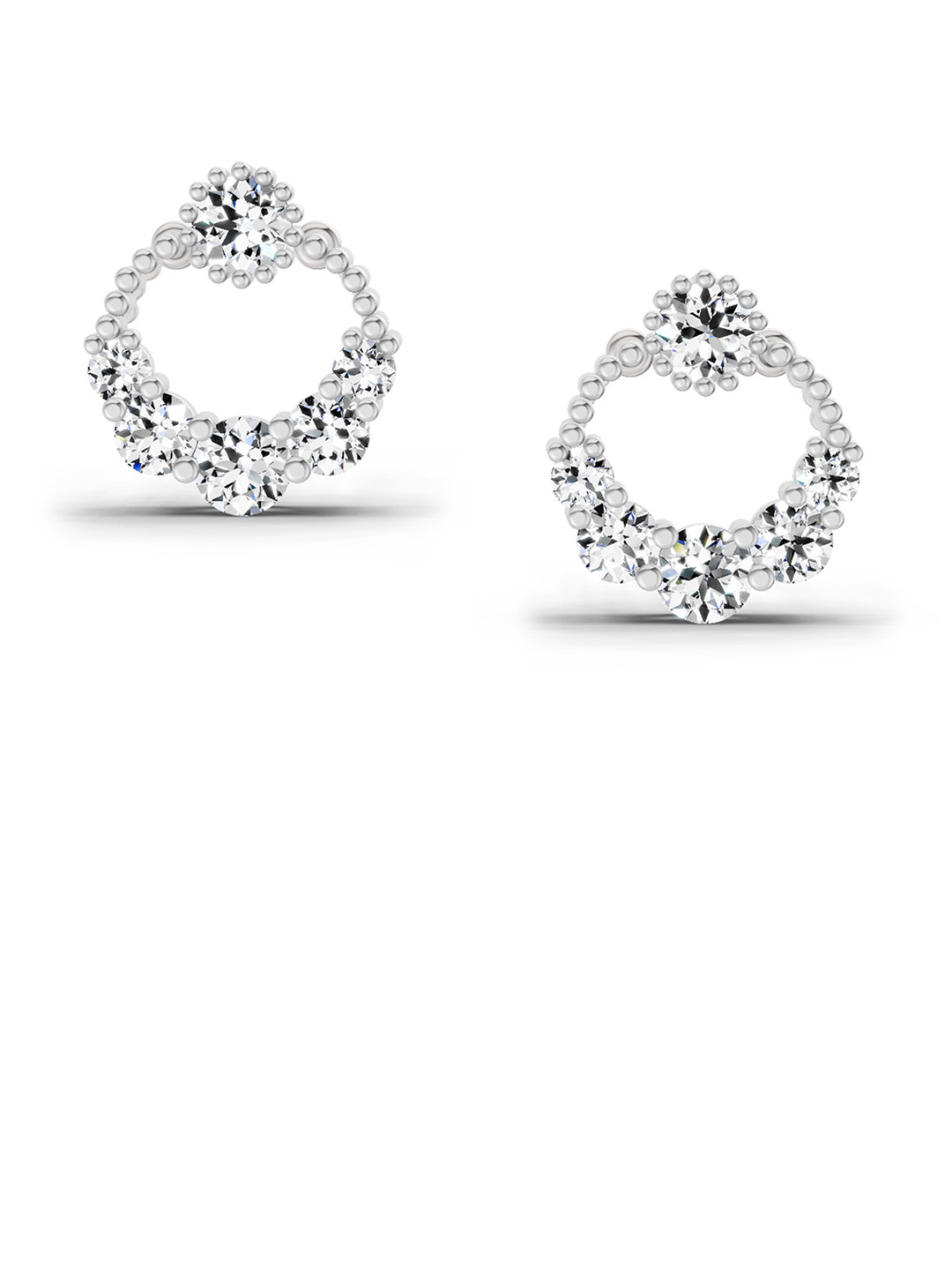 Sparkles 14KT Gold Earrings With 0.69 Carat Lab Grown Diamonds- 1.66 g