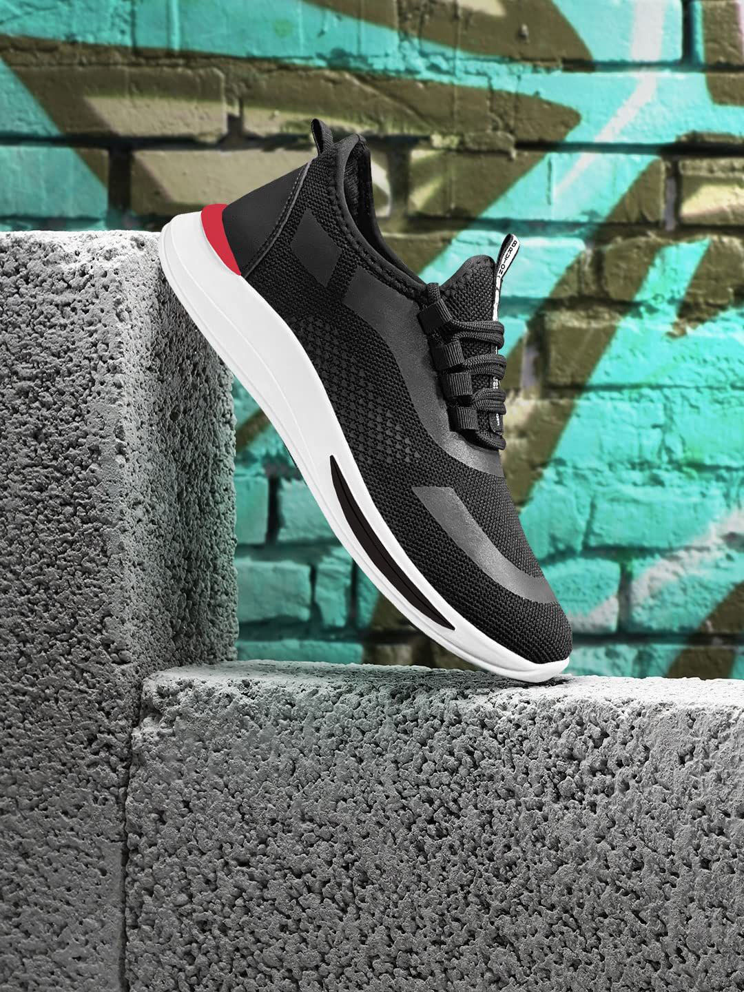 Bruton Men Woven Design Lace-Ups Sneakers
