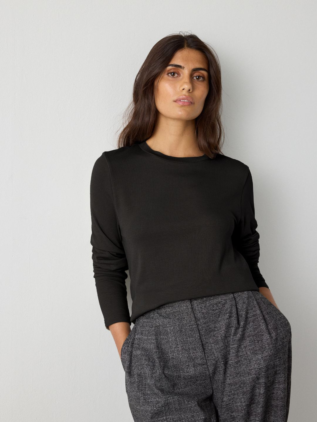 NEXT Ribbed Round Neck Top