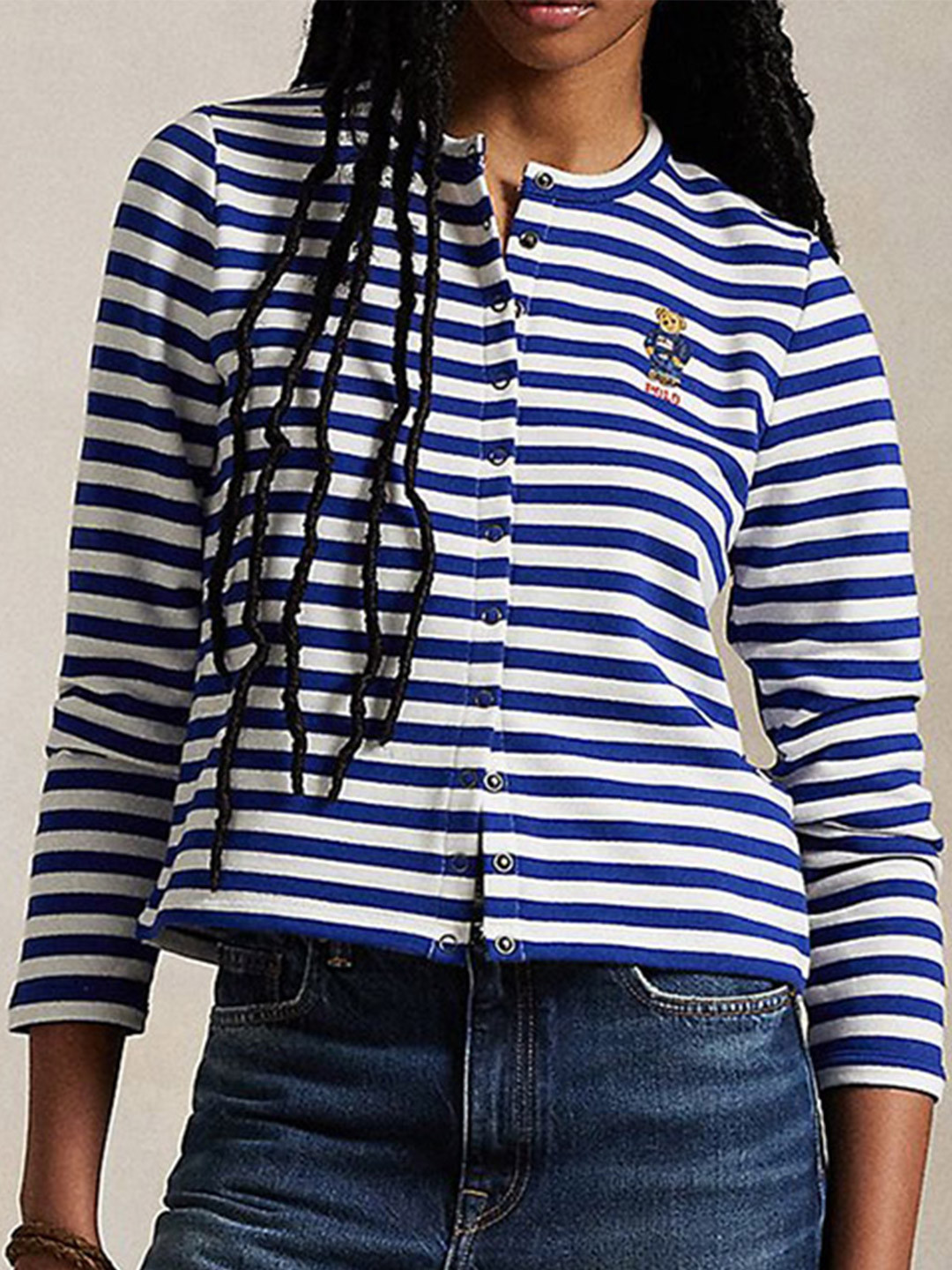 Polo Ralph Lauren Women Striped Cardigan
