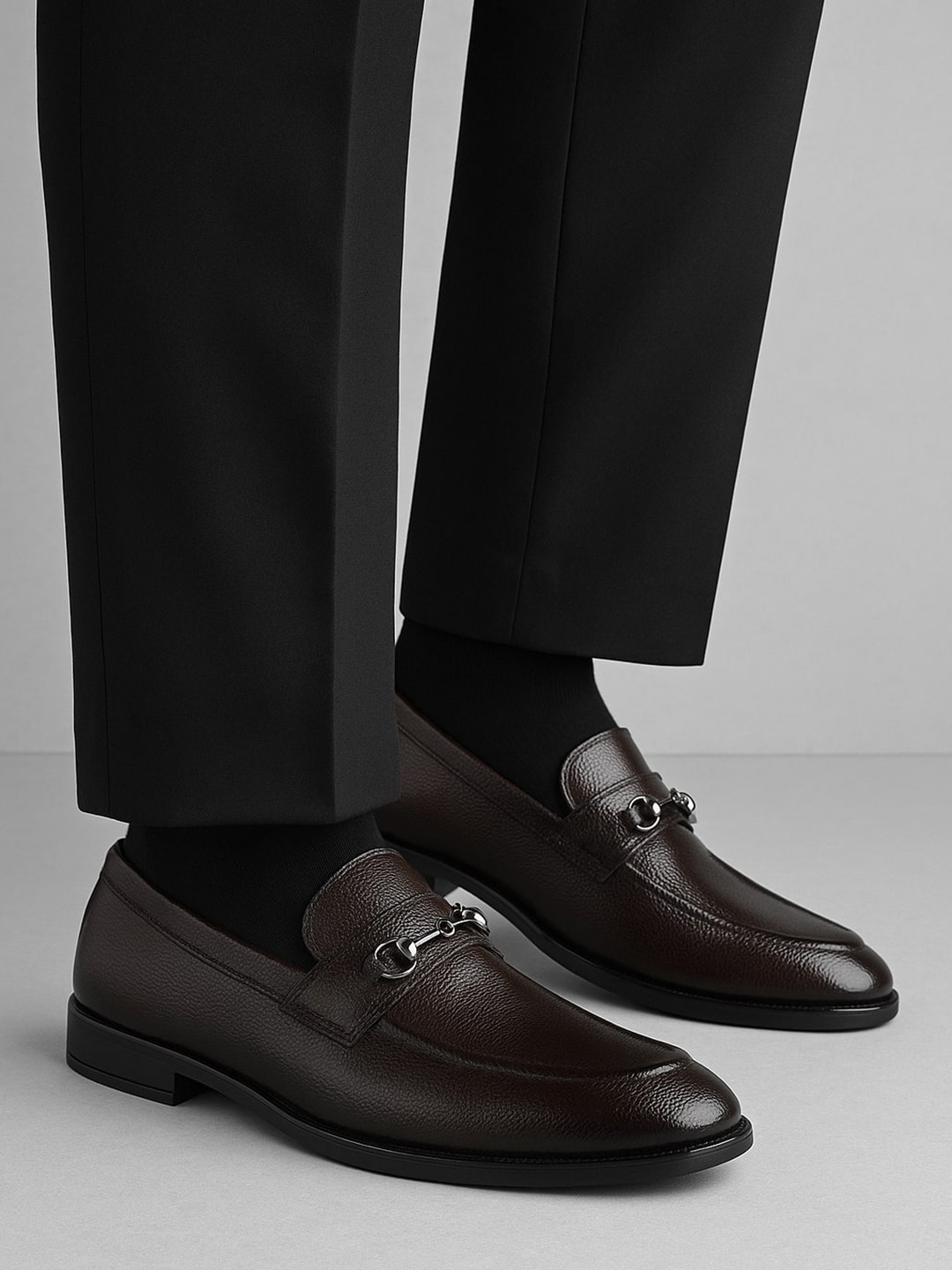 ALDO Men Brown Solid Slip On Synthetic Formal Loafers