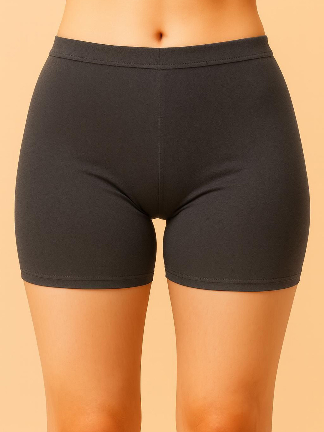 ULLAS High Coverage Antimicrobial Stretchable Cotton Boyshort US SBT-33 Grey XS-1-Grey