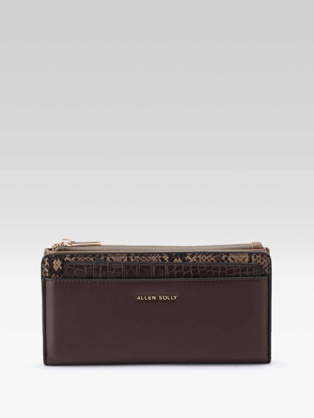 Allen Solly Women Snake Skin Detail Two Fold Wallet with Card Holder