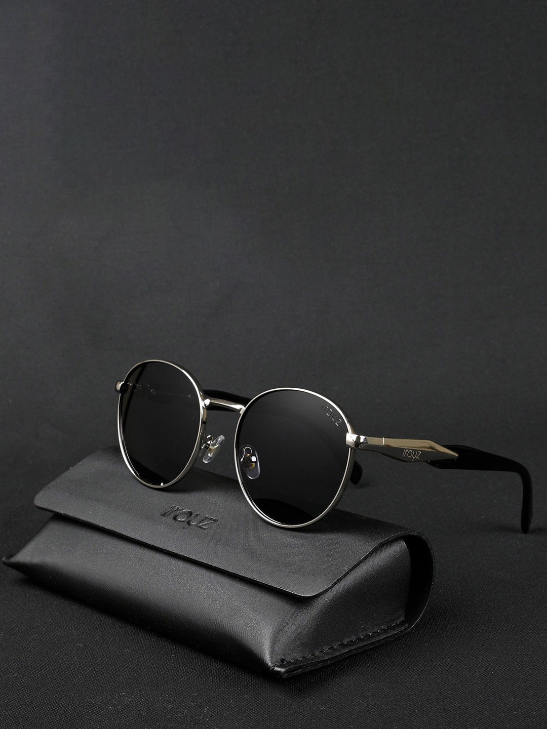 Irayz Unisex Round Sunglasses with Polarised and UV Protected Lens 5203-Silver