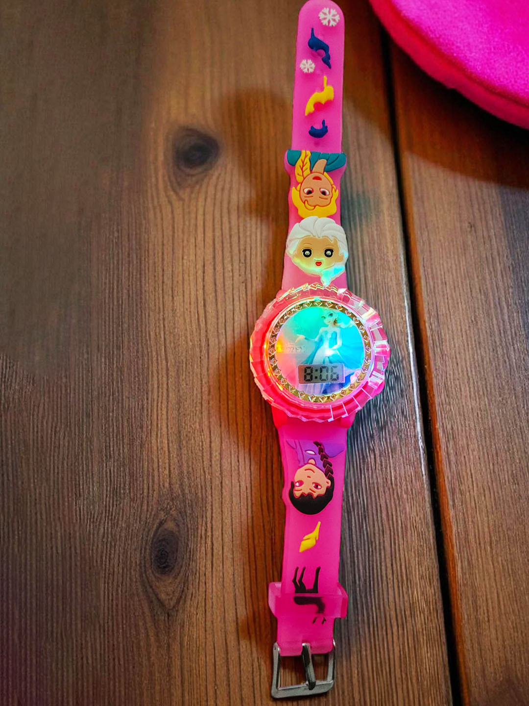 V.R.ENTERPRISES Kids Desco Led Light, Spinner n 3D Cartoon Digital Automatic Watch WT 2513