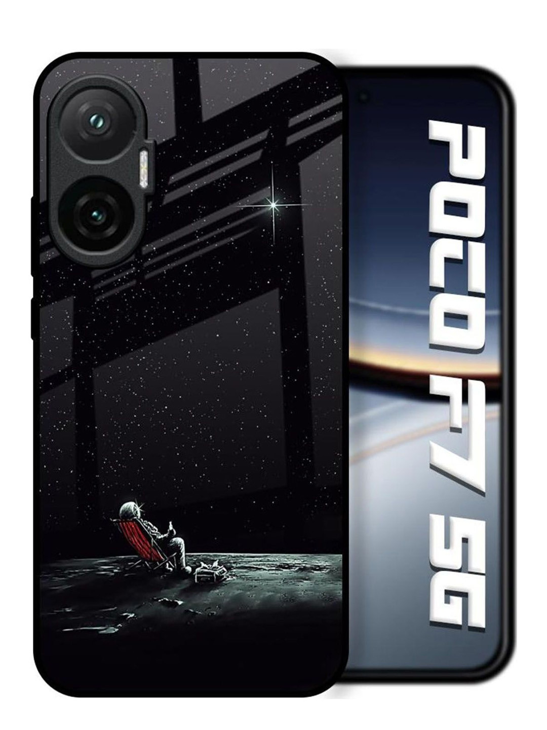 QRIOH Quirky Printed Poco F7 5G Back Case Mobile Accessories