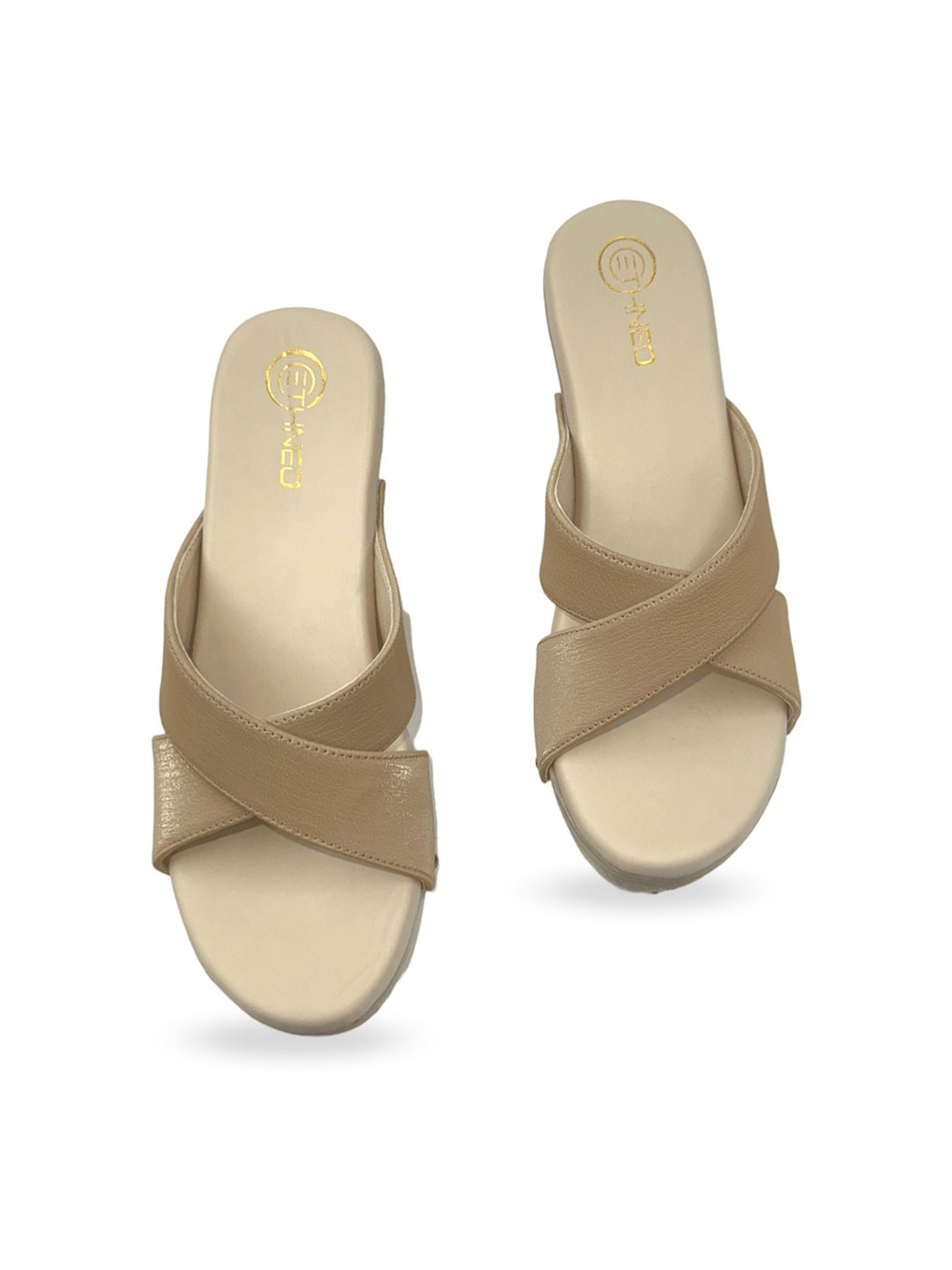 Patriarchy Women Brown Leather Wedge Heels