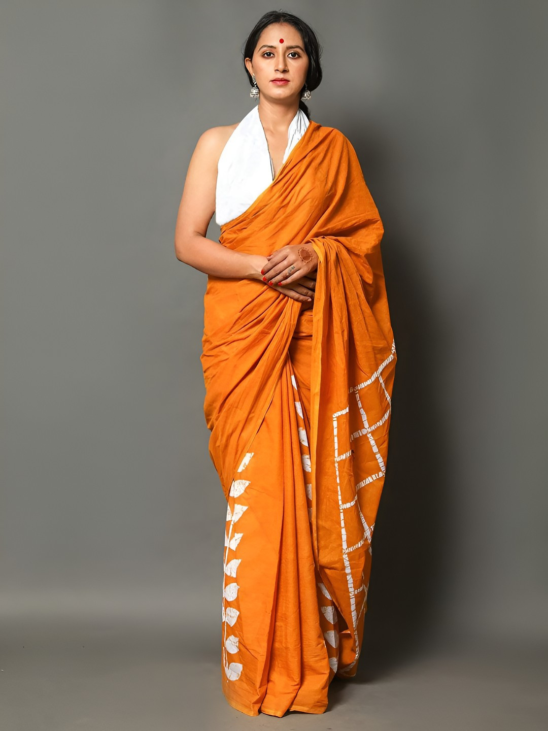 all about you Batik Printed Pure Cotton Saree