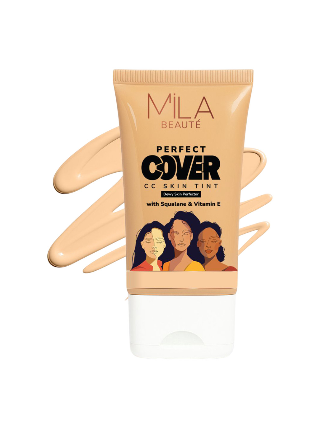 MILA BEAUTE Perfect Cover CC Cream With SPF 24+ - 25 g - Cream Puff