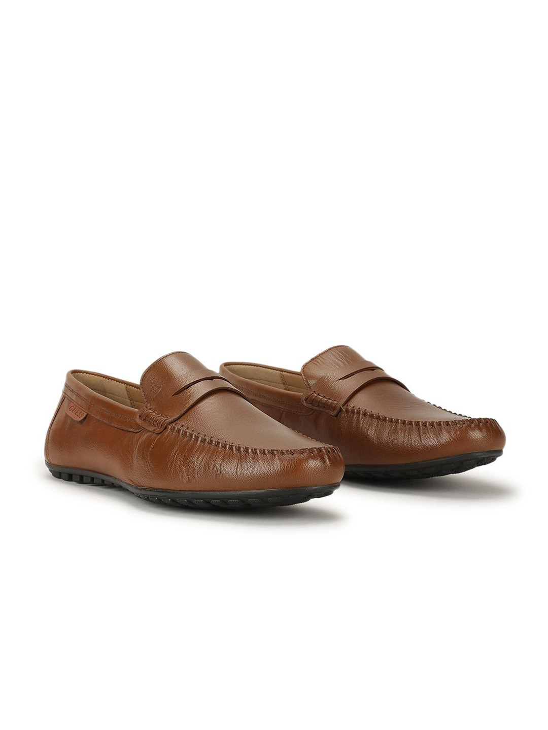GUESS Men Leather Slip-On Loafers