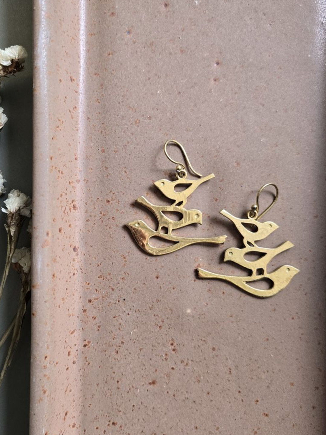 Studio Anviksha Bird Shaped Drop Earrings