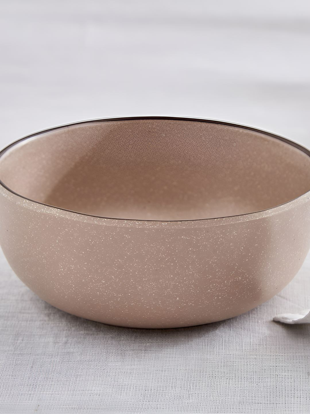 Home Centre Peach Glossy Melamine Easy to Clean Dip Bowl- 650 ml